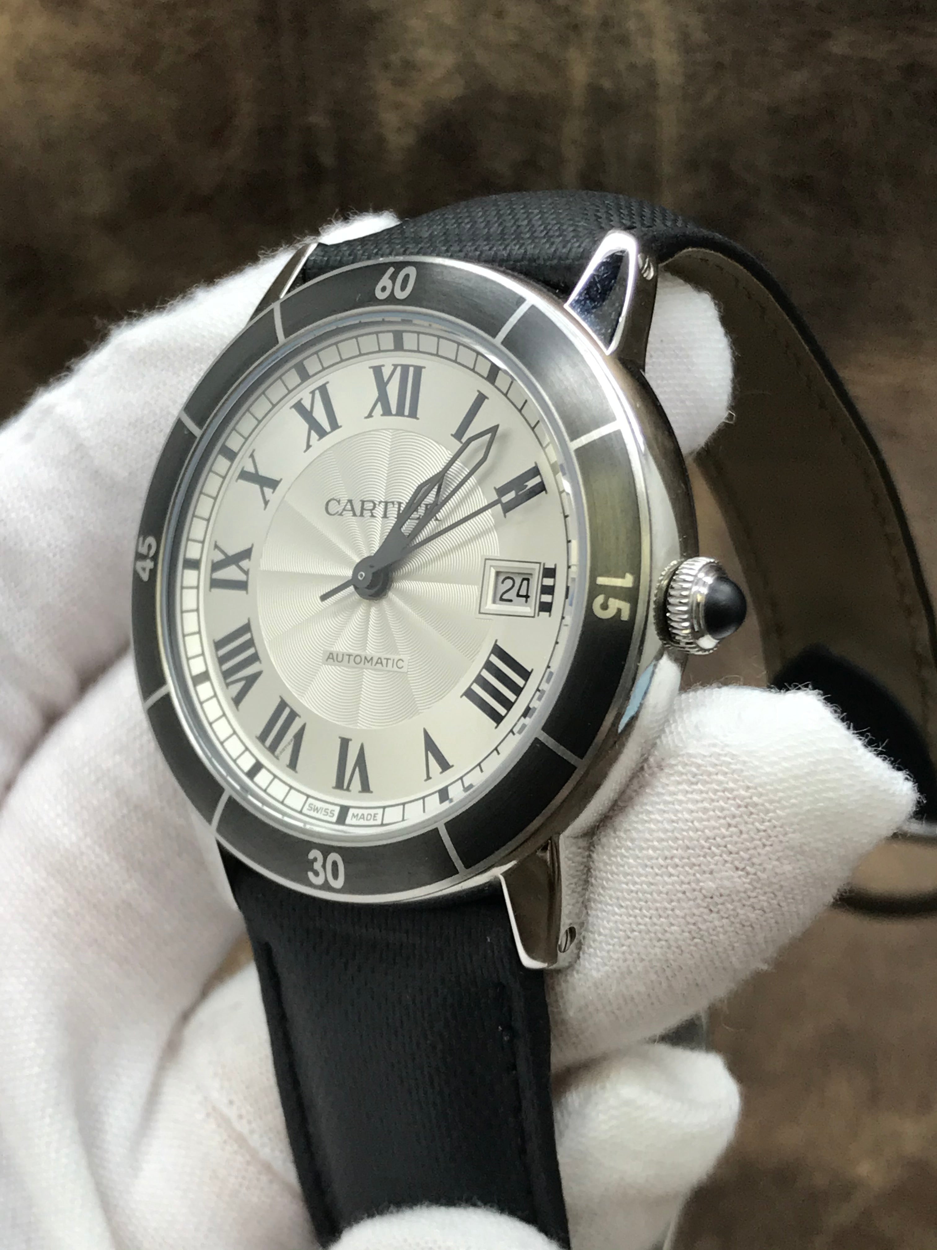 Cartier Ronde Croisiere WSRN0002 3886 Silver Dial Automatic