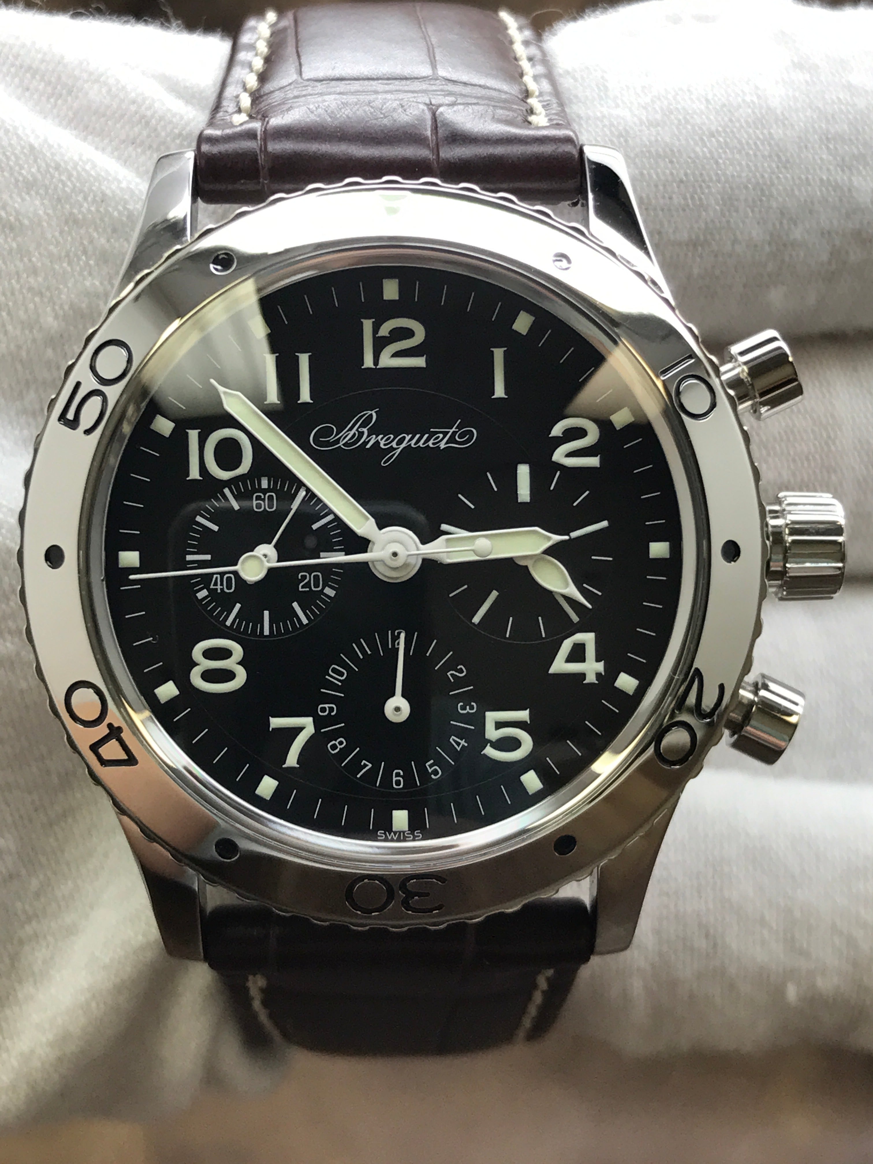 Breguet Type XX Aeronavale 3800ST Black Dial Automatic Men s Watch