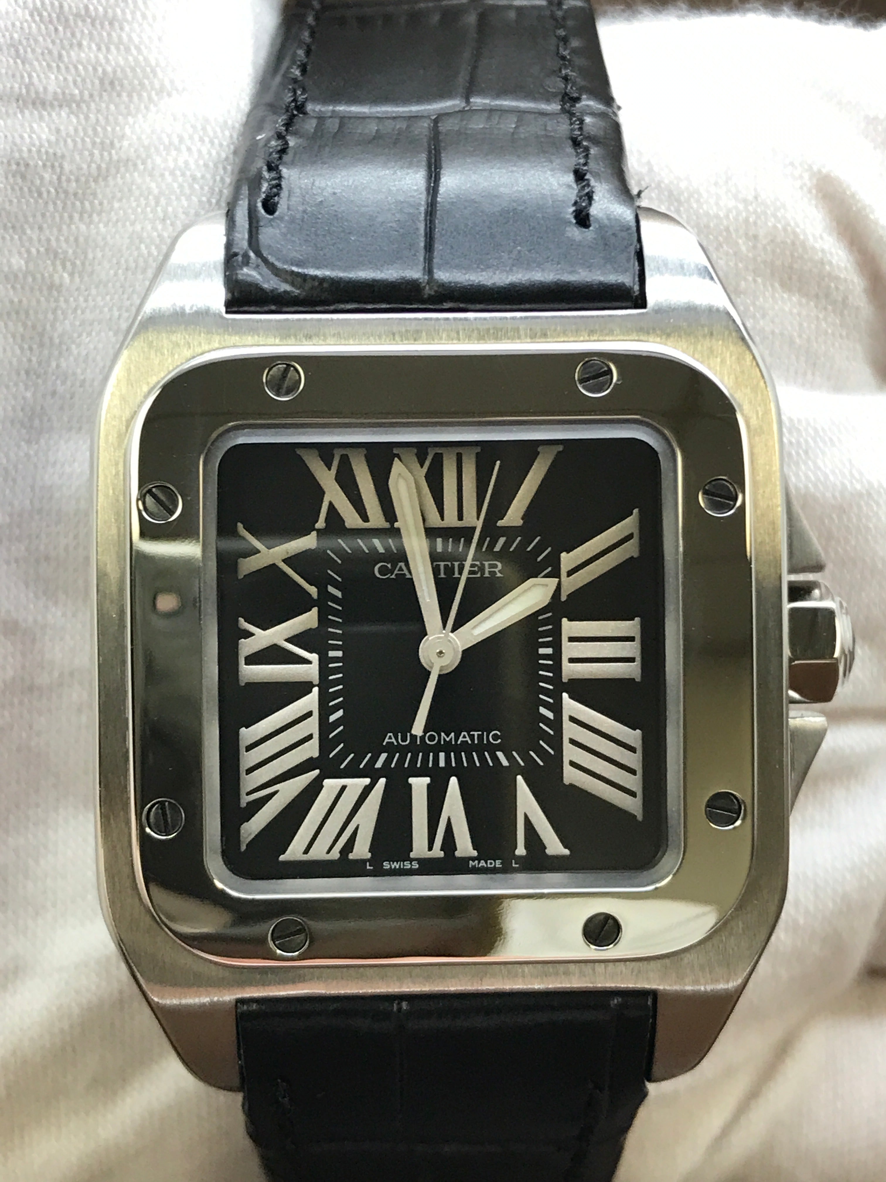 Cartier santos 100 discount midsize