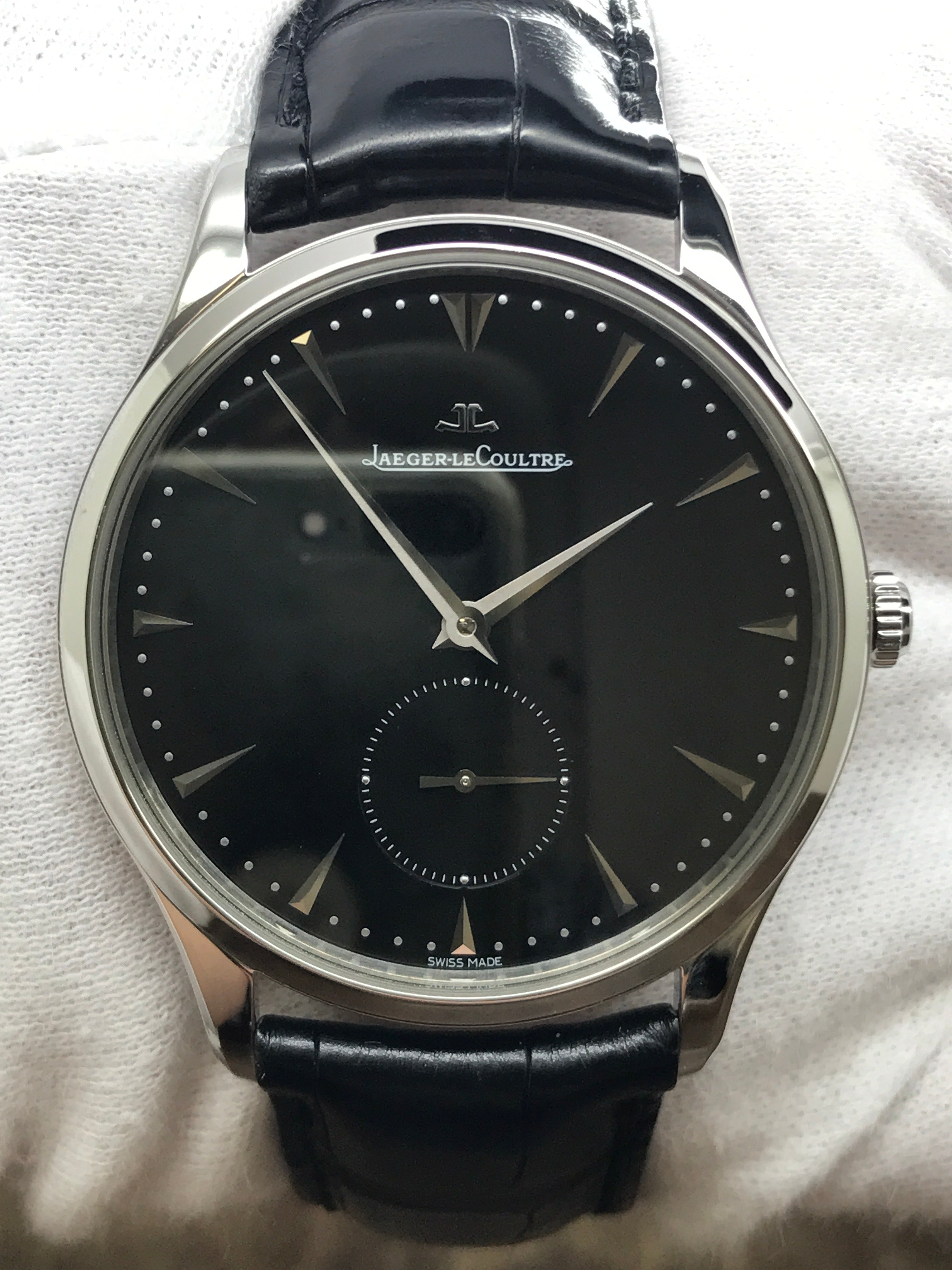 Jaeger Lecoultre Master Ultra Thin 174.8.90.S Q1358470 Black Dial