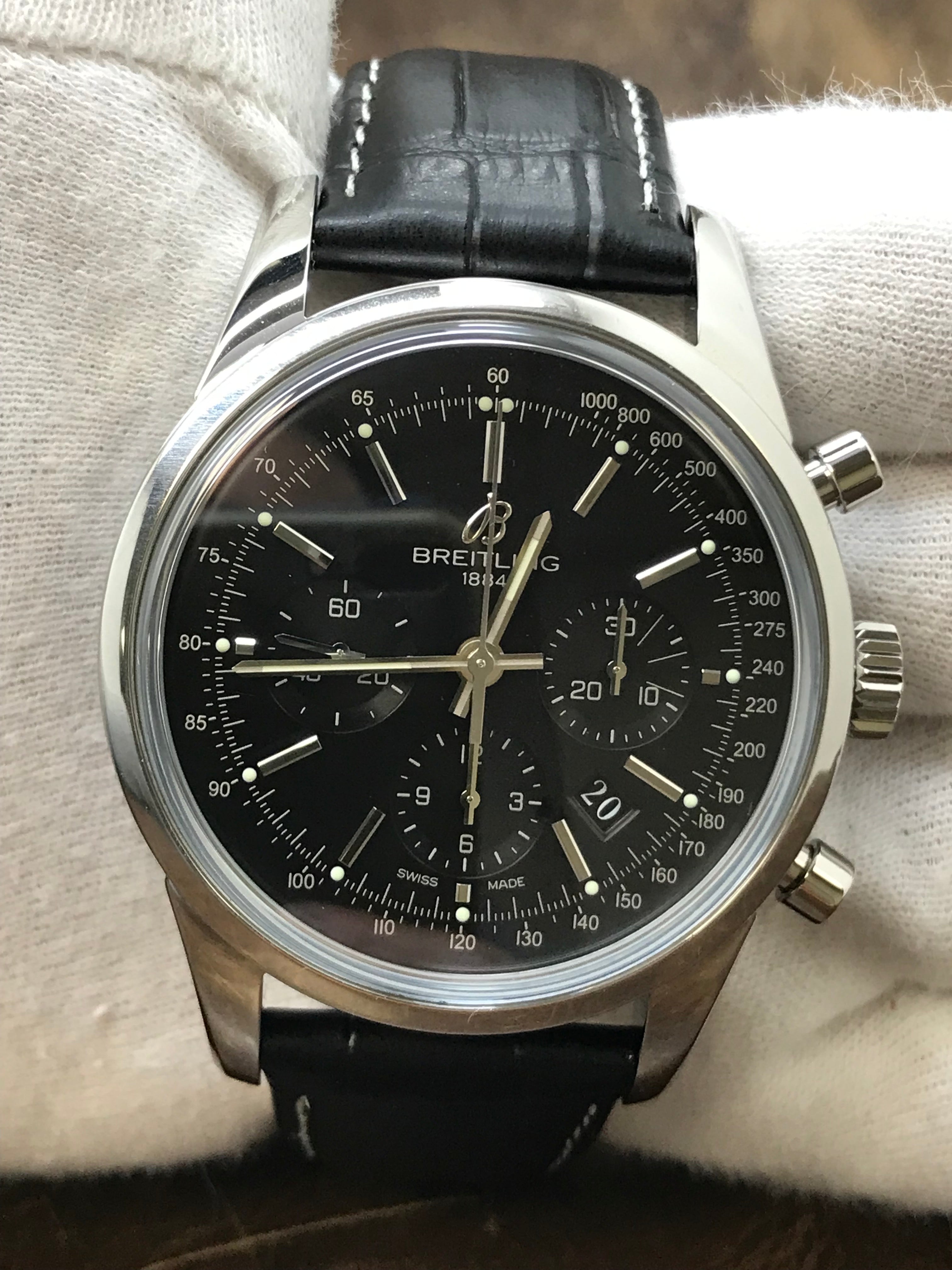 Pre-Owned Breitling Transocean Chronograph AB0152 Watch