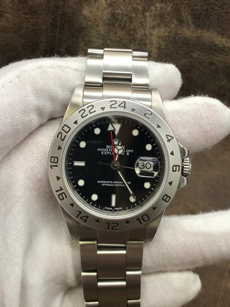 Rolex Explorer II 16570 Black Dial Automatic Men's Watch