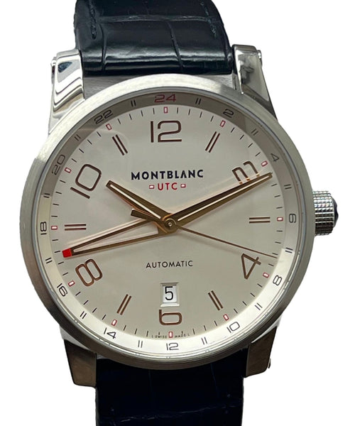 Montblanc  Timewalker Voyager UTC 109136 Silver Dial Automatic Men's Watch