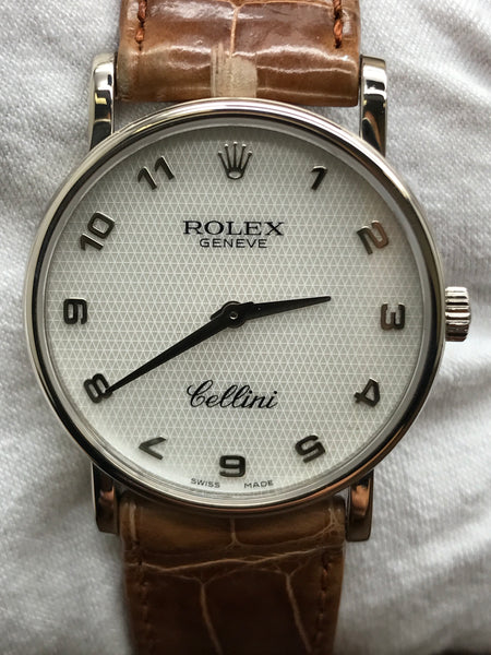 Rolex Cellini 5115 Mother of Pearl Dial Manual Wind Watch Signature Watches