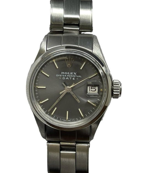 Rolex Oyster Perpetual 26mm 6516 Grey Dial Automatic Women's Watch