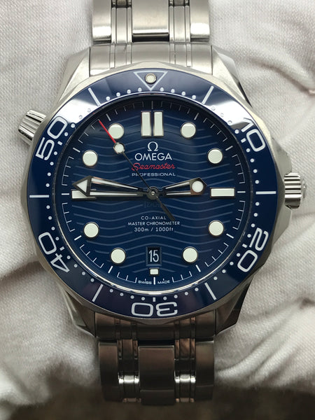 Omega Seamaster Diver 300M 210.30.42.20.03.001 Blue Dial Automatic Men's Watch