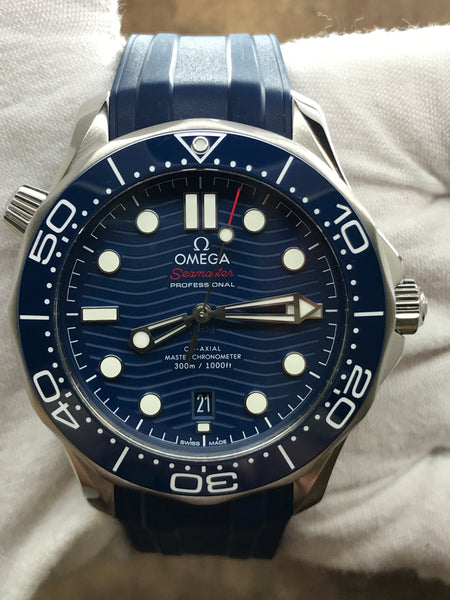 Omega Seamaster Diver 300M 210.32.42.20.03.001 Blue Dial Automatic Men's Watch