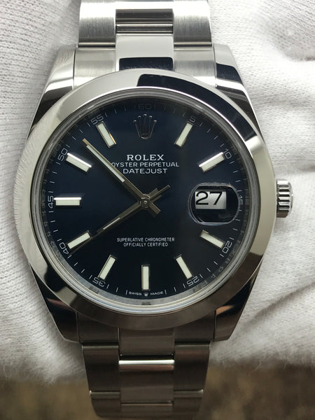 Rolex Datejust 41mm 126300 Blue Dial Automatic Men's Watch