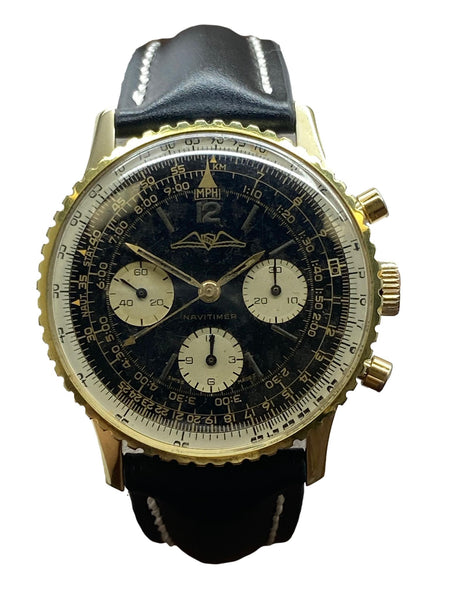 Breitling Navitimer 41mm AOPA 806 Black Panda Dial Manual Winding Men's Watch