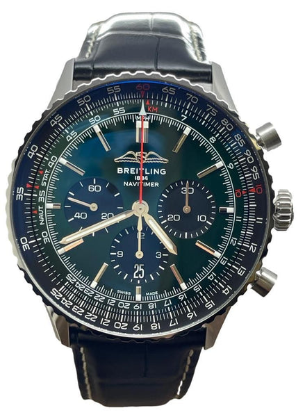 Breitling NAVITIMER B01 CHRONOGRAPH 46 AB0137241L1P1 Green Dial Automatic Men's Watch