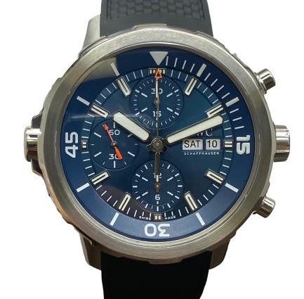 IWC Aquatimer Chronograph Cousteau IW376805 Blue Dial Automatic Men's Watch