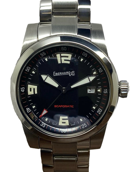 Eberhard Scafomatic 41026 Black Dial Automatic Men's Watch