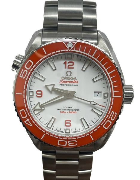 Omega SEAMASTER PLANET OCEAN 600M 215.30.44.21.04.001  White Dial Automatic Men's Watch