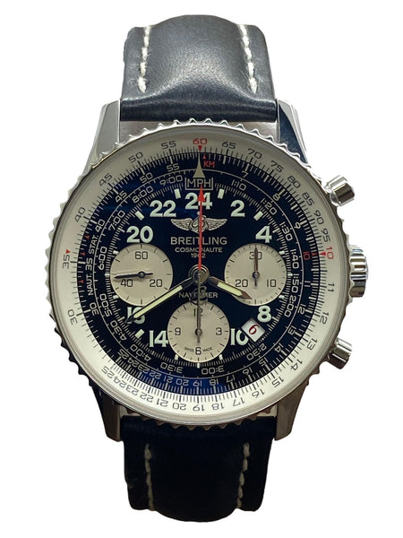 Breitling Navitimer Cosmonaute L.E 1962pcs Carpenter Aurora Mercury  AB0210 Black Panda Dial Manual Winding Men's Watch