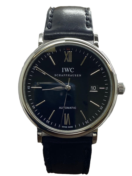 IWC Portofino 40mm  IW356502 Black Dial Automatic Men's Watch