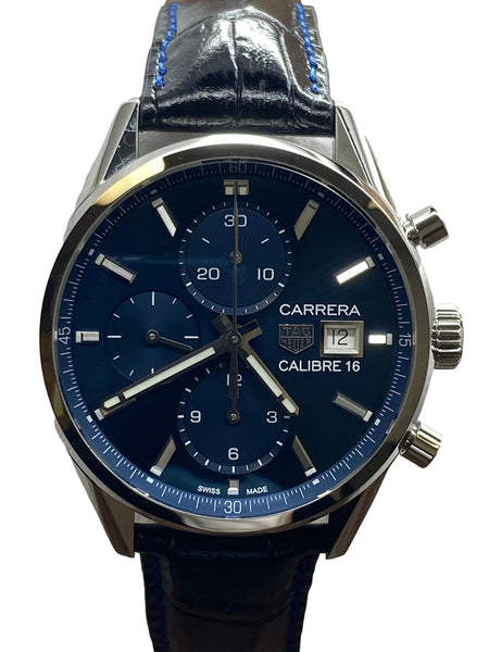 TAG Heuer Carrera Chronograph 41mm Cal. 16 CBK2112 Blue Dial Automatic Men's Watch