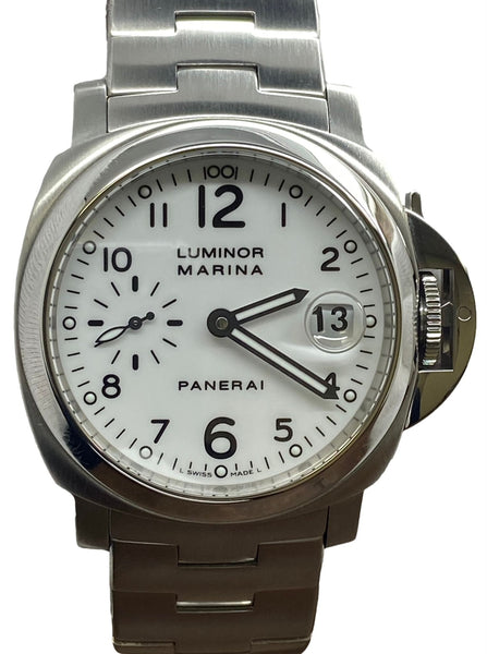 Panerai Luminor Marina PAM00051 White Dial Automatic Men's Watch