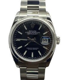 Rolex Datejust 36mm 126200 Black Dial Automatic Watch