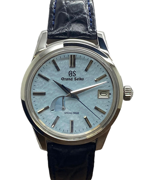 Grand Seiko Elegance Collection SBGA407G Blue Snowflake Dial Spring Drive Men's Watch