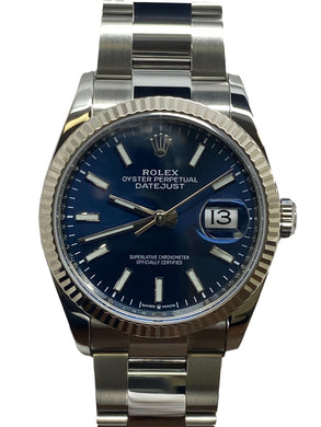 Rolex Datejust 36mm 126234 Blue Dial Automatic Watch