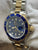 Rolex Submariner Date 40mm Custom Links 16613 Blue Dial Automatic Men's Watch