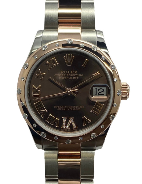 Rolex Datejust Midsize 31mm 278341RBR Chocolate Diamond Dial Automatic Women's Watch