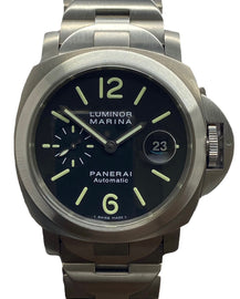 Panerai Luminor Marina Titanium 44mm B&P PAM00221 Black Dial Automatic Men's Watch