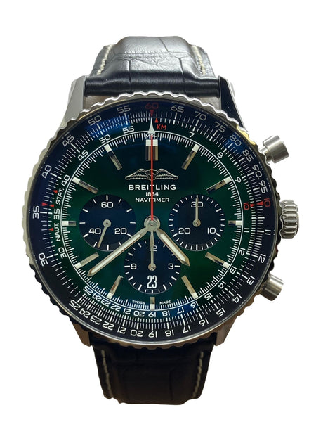 Breitling Navitimer 1 B01 AB0137241L1P1 Green Dial Automatic Men's Watch