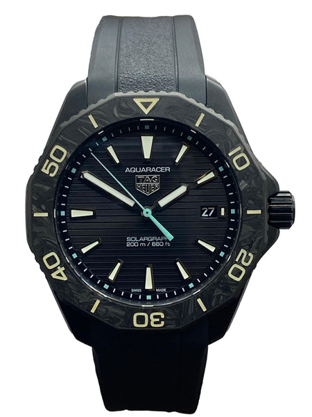 TAG Heuer Aquaracer Solargraph WBP1112 Black Dial Solar Quartz Men's Watch