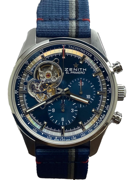 Zenith El Primero Chronomaster 03.20416.4061 Openwork Blue Dial Automatic Men's Watch