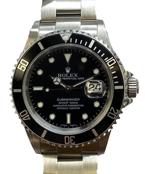 Rolex Submariner Date 16610 SEL Black Dial Automatic Men's Watch