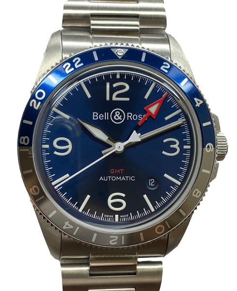 Bell & Ross GMT 41mm BR V2-93 Blue Dial Automatic Men's Watch