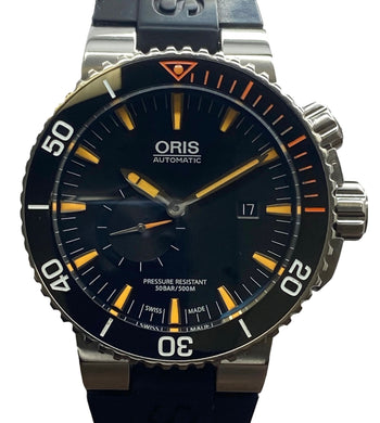 Oris Aquis Carlos Coste Limited Edition 01 743 7709 7184 Black Dial Automatic Men's Watch