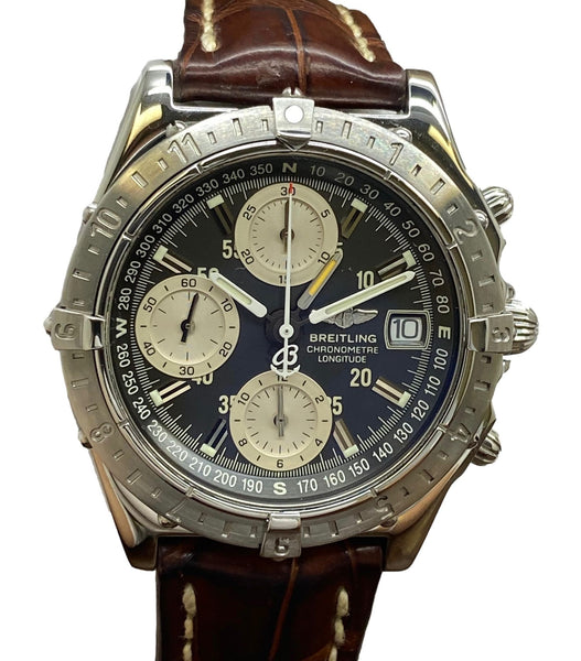 Breitling Chronomat Longitude 40mm A20348 Brown Panda Dial Automatic Men's Watch