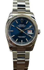 Rolex Datejust 36mm 116234 Blue Dial Automatic Watch