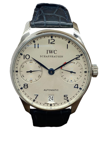 IWC Portuguese 7 days 42mm IW500107 White Dial Automatic Men's Watch