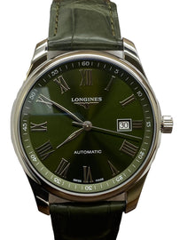 Longines Master Collection L2.893.4.09.2 Green Roman Dial Automatic Men's Watch