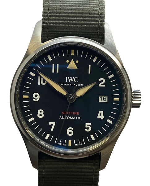 IWC Spitfire 39mm IW326801 Black Dial Automatic Men's Watch