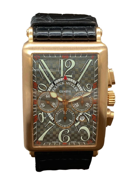 Franck Muller Long Island Indianapolis 18K Rose Gold L.E 20pcs 1200 CC AT Grey Dial Automatic Men's Watch