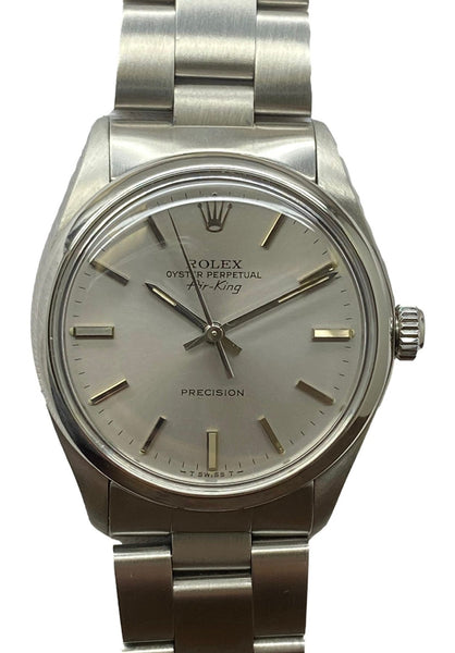 Rolex Air-King Precision 34mm 5500 Silver Dial Automatic Watch