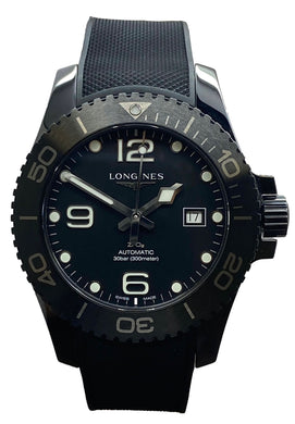 Longines HydroConquest 43mm Ceramic L3.784.4.56.9 Black Dial Automatic Men's Watch