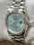 Rolex Platinum Day Date 36mm 128396TBR Ice Blue Baguette Diamond Dial Automatic Watch