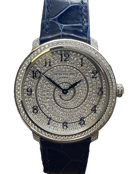 Patek Philippe  Diamond Ribbon Joaillerie 4978/400G Silver Pave Diamond Dial Automatic Women's Watch