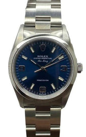 Rolex Air-King 34mm 14000 Blue Dial Automatic Watch