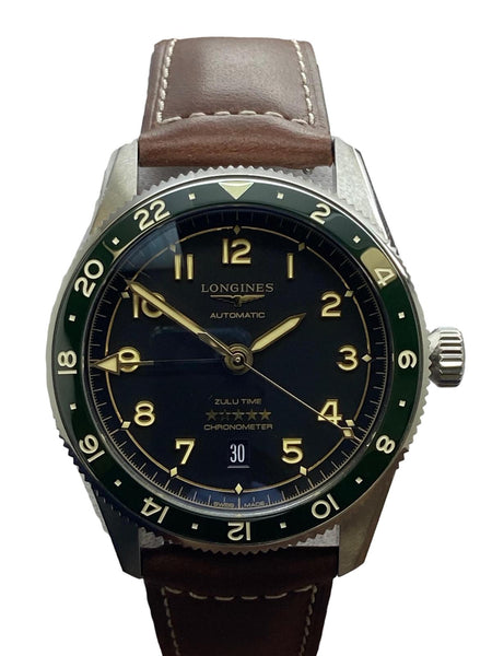 Longines Spirit Zulu Time 42mm L38124636 Black Dial Automatic Men's Watch