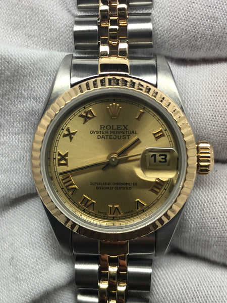 Rolex Datejust 26mm 79173 Champagne Dial Automatic Women's Watch