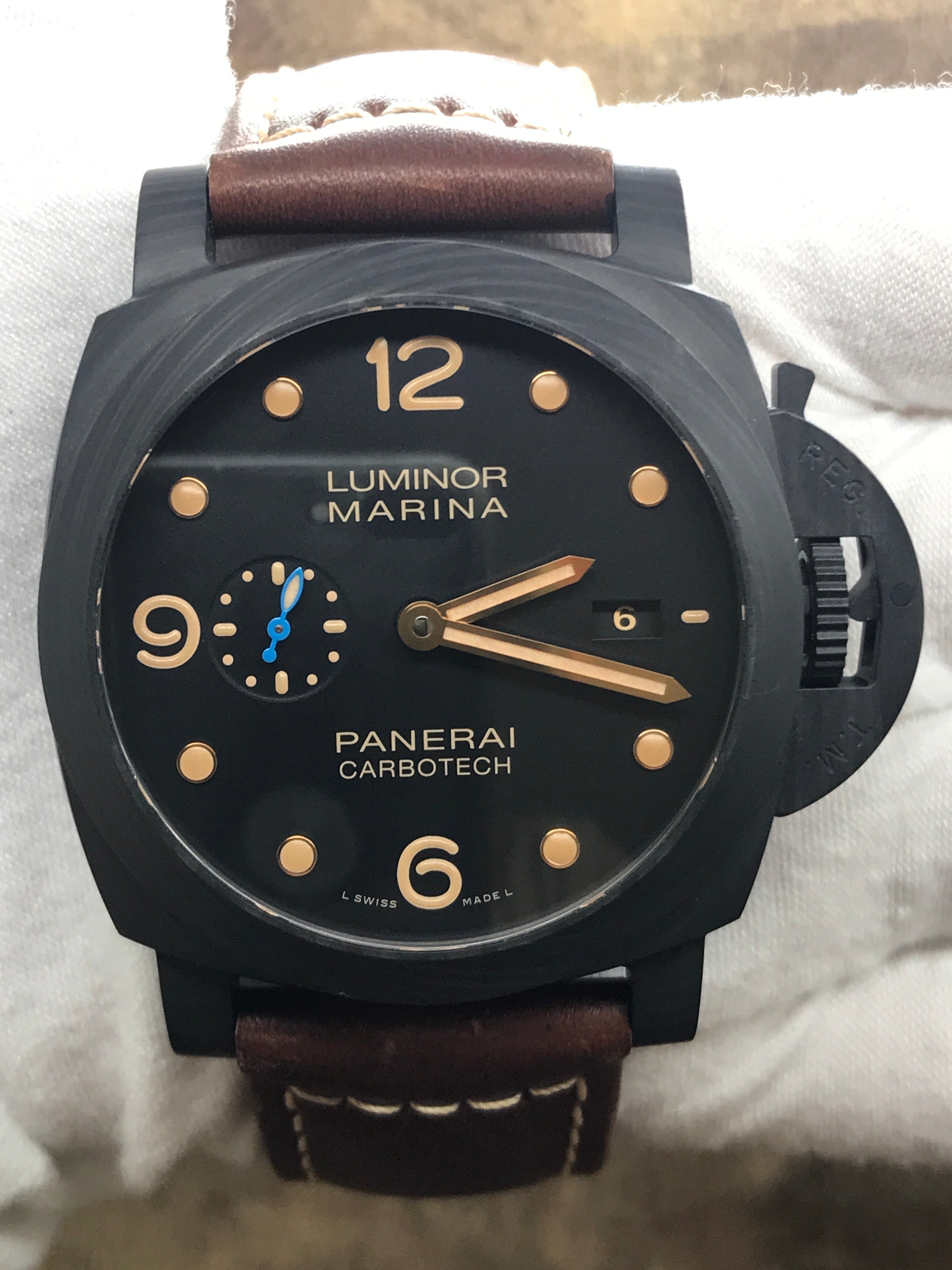 Panerai Luminor 1950 PAM00661 Black Dial Automatic Men s Watch