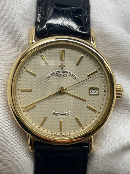 Vacheron Constantin Les Essentielles L'Anglaise Custom 18K Gold Deployment 47002 Beige Dial Automatic Watch