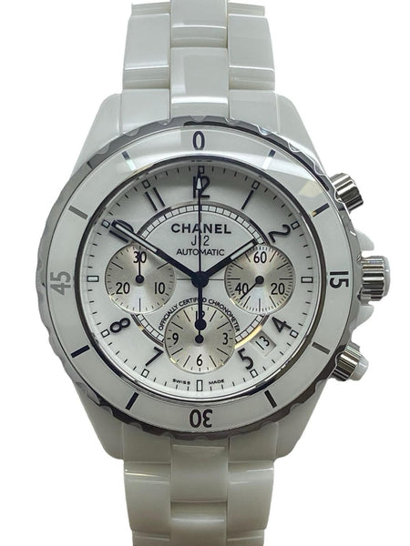 Chanel J12 Chronograph 41mm H1007 White Dial Automatic Men's Watch